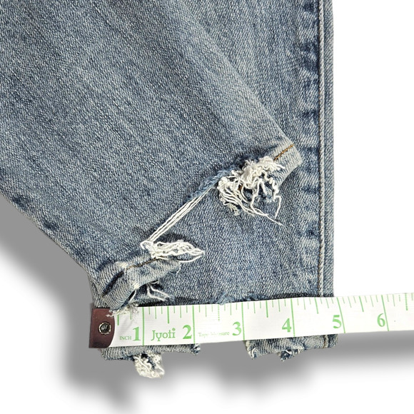 NWOT Pistola Aline High Rise Distressed Raw Hem Skinny Denim Jeans Sz 26x28 Blue - Picture 8 of 9
